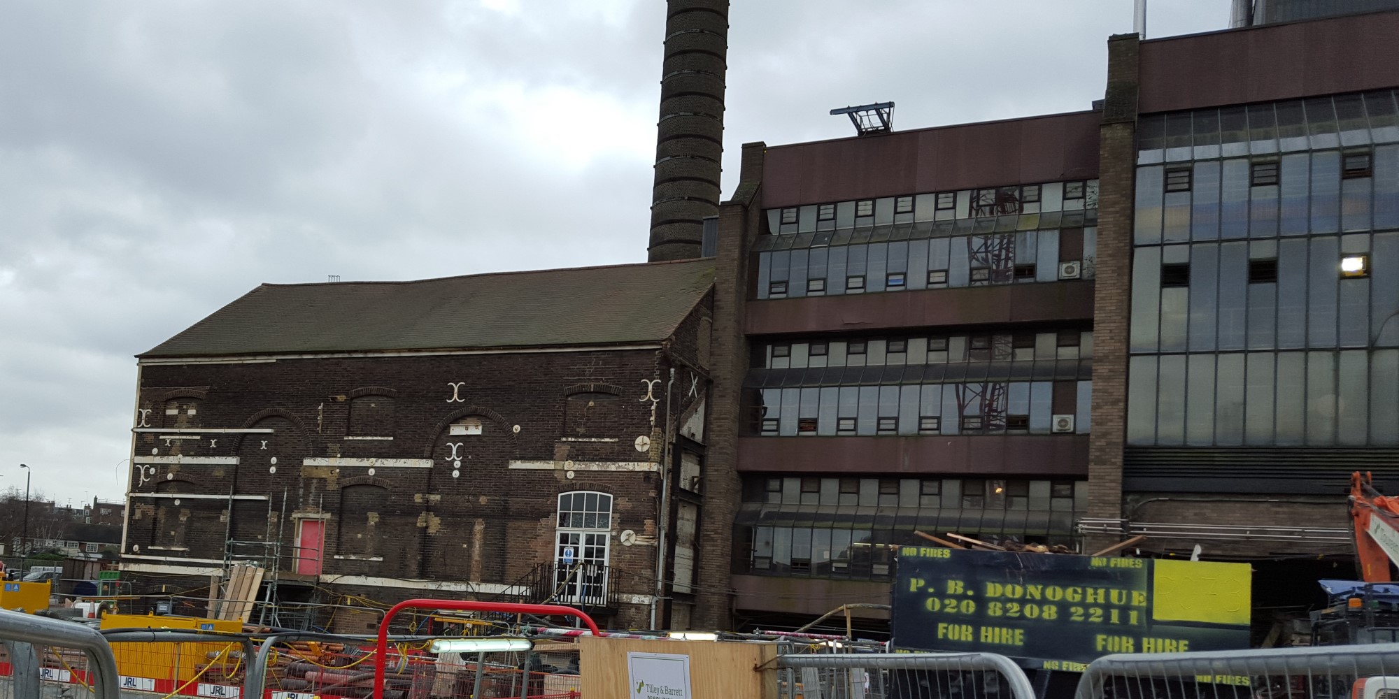 image of underpinning project of a mid-terrace building