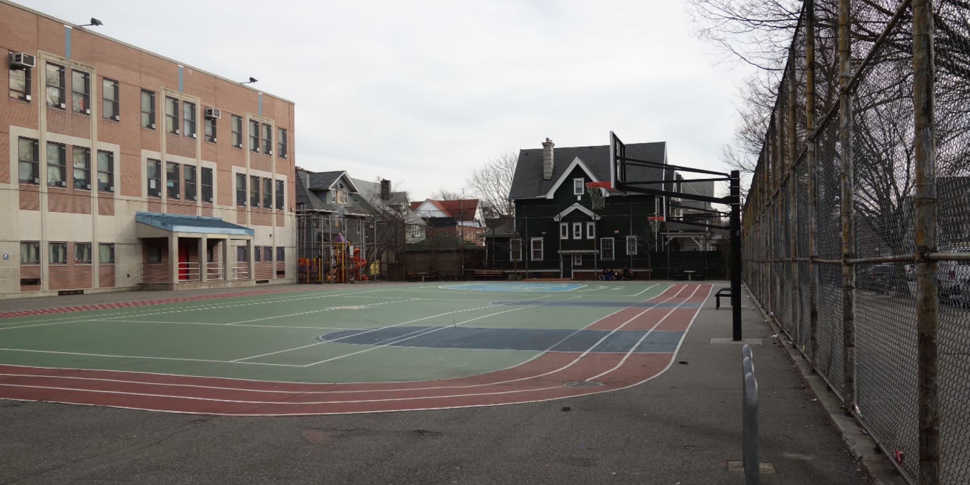 image of school indicating playing ground